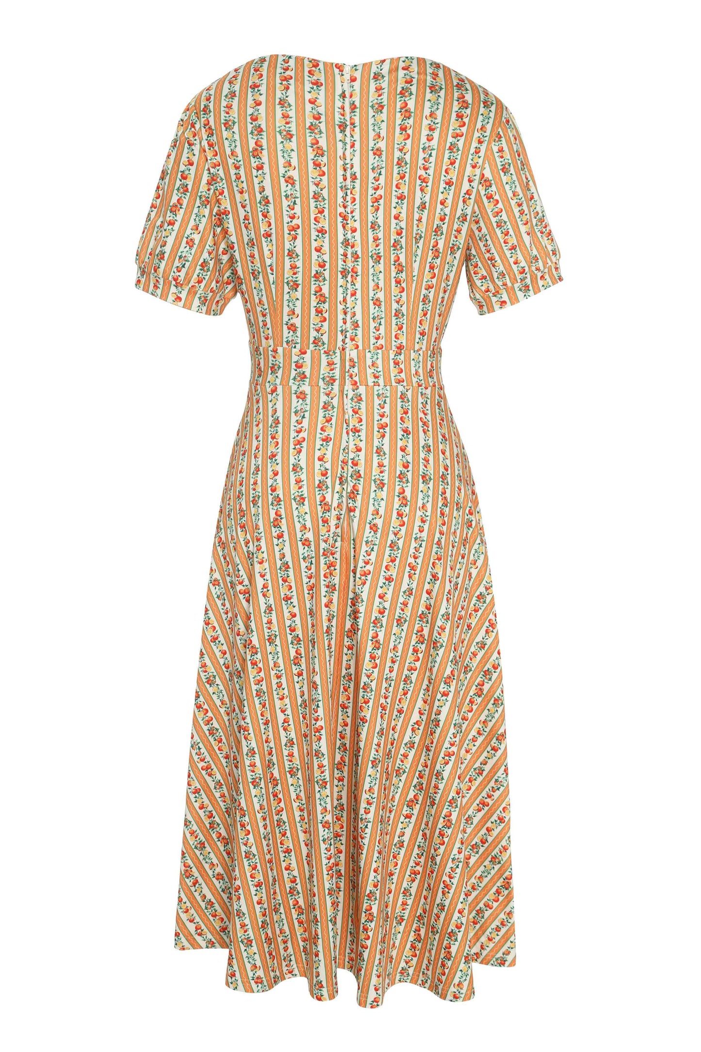 Julia Sicilian Orange Midi Dress