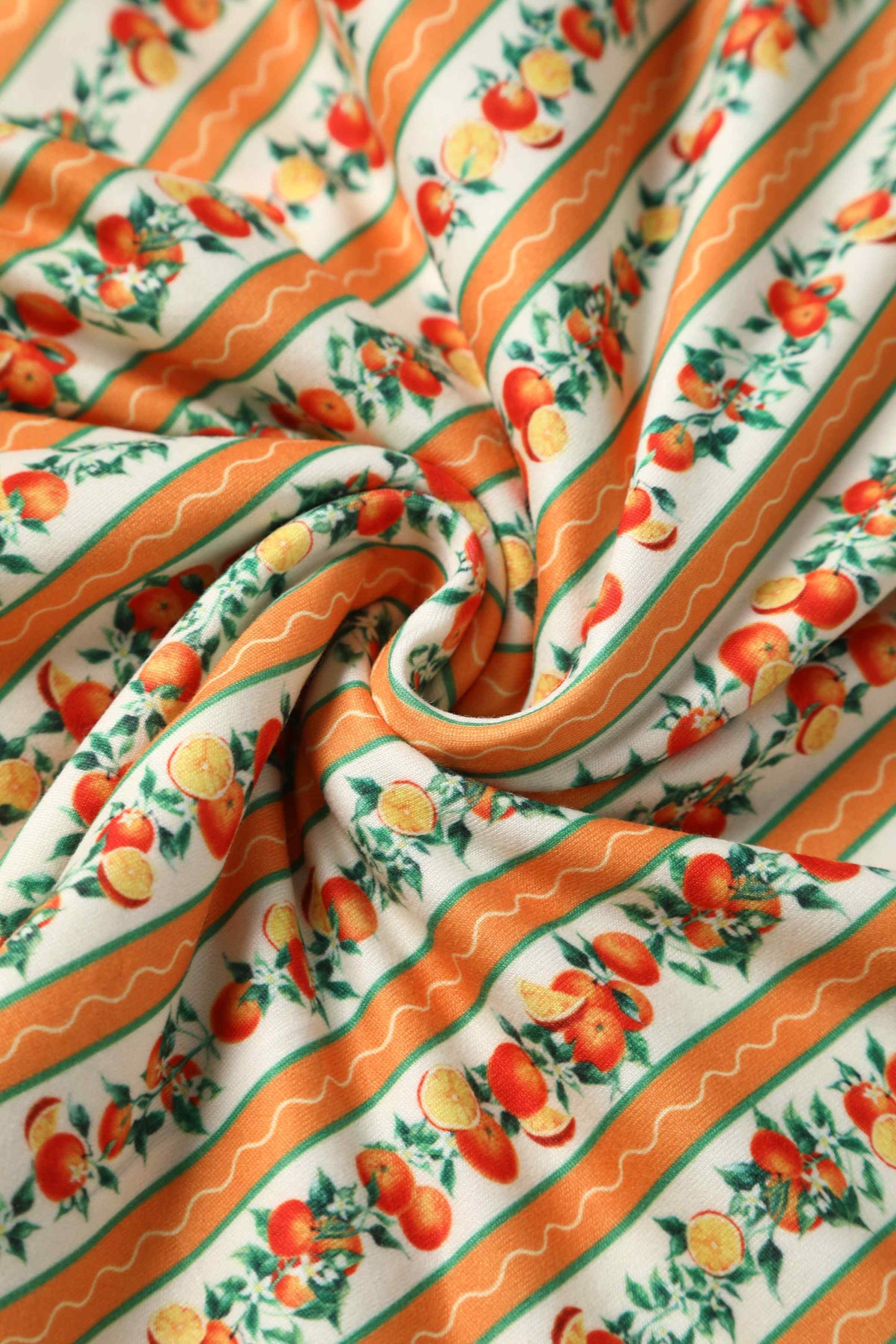 Julia Sicilian Orange Midi Dress
