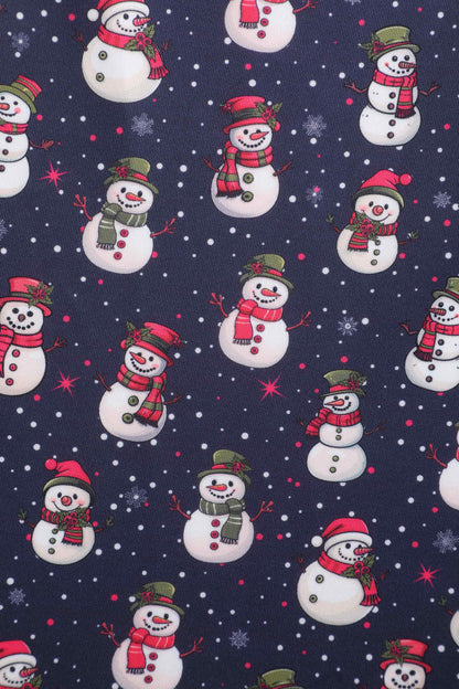 Lily Snowman Purple Circle Dress