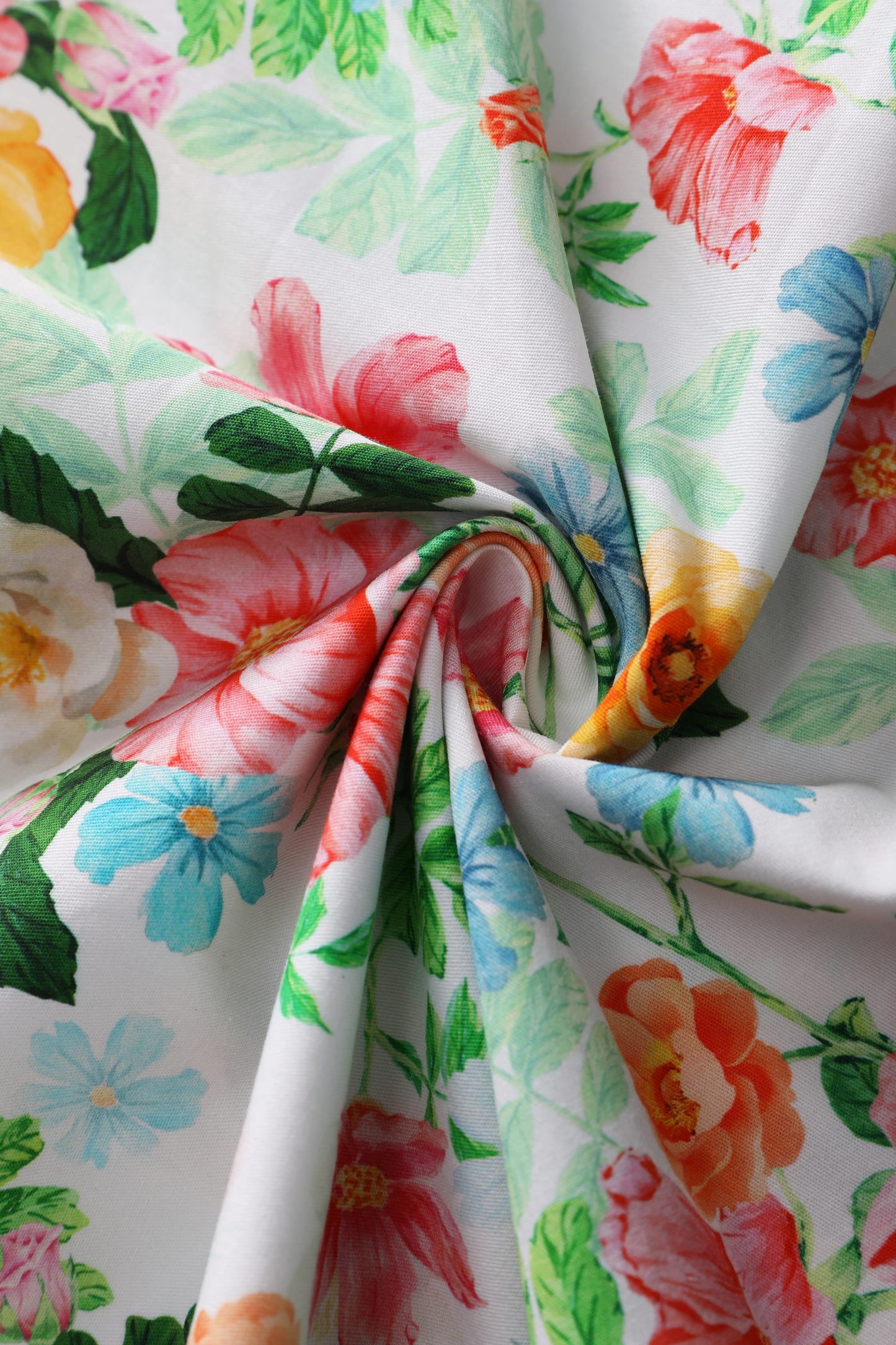 Mollie Summer Floral Full Circle Shirt Dress
