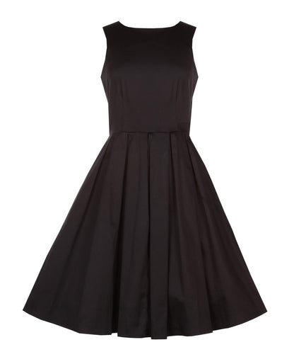 Lola Retro Black Swing Dress