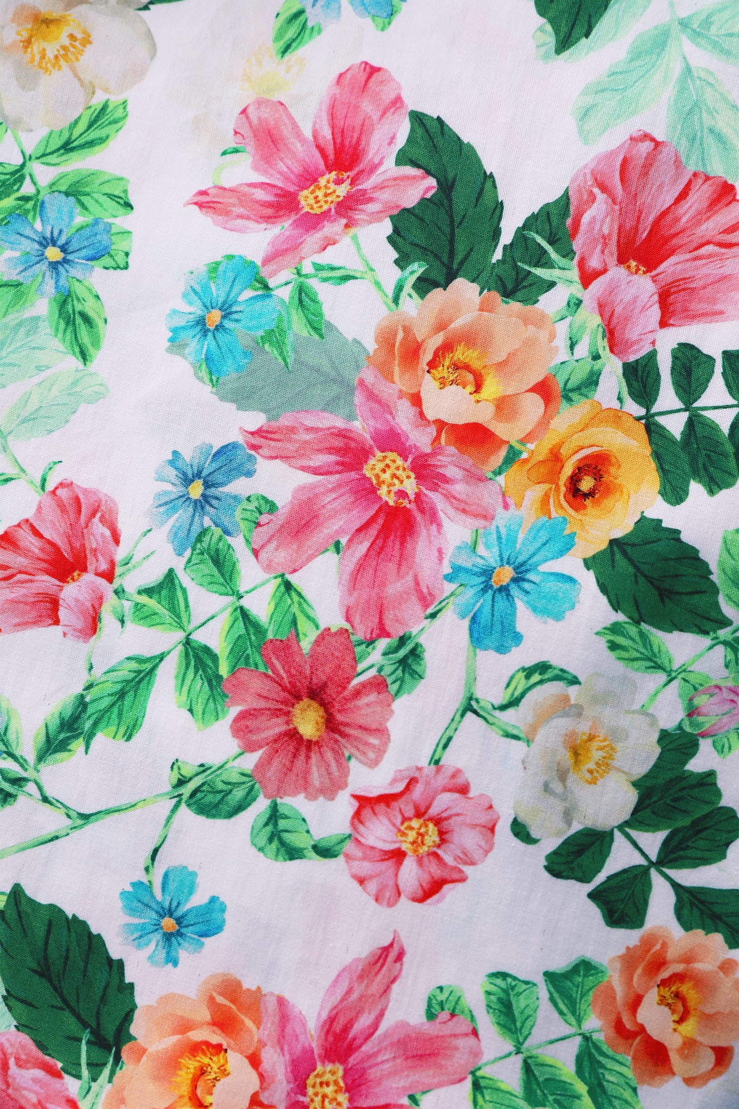 Amanda Vintage Inspired Floral Flared Dress In White