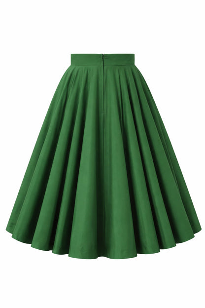 Maisie Green Full Circle Midi Skirt