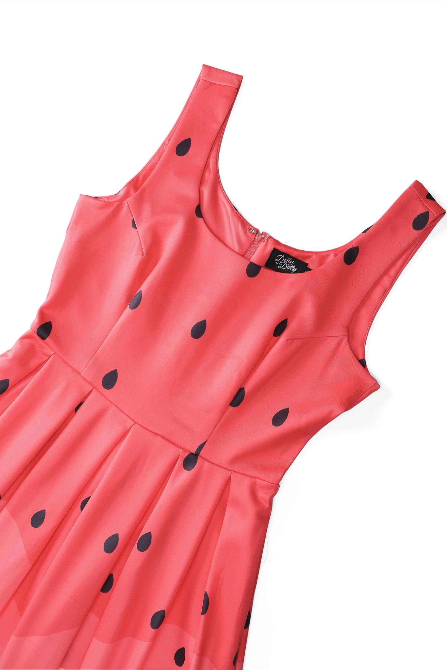 Amanda Watermelon Flared Dress