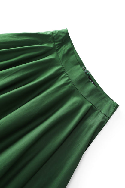 Maisie Green Full Circle Midi Skirt