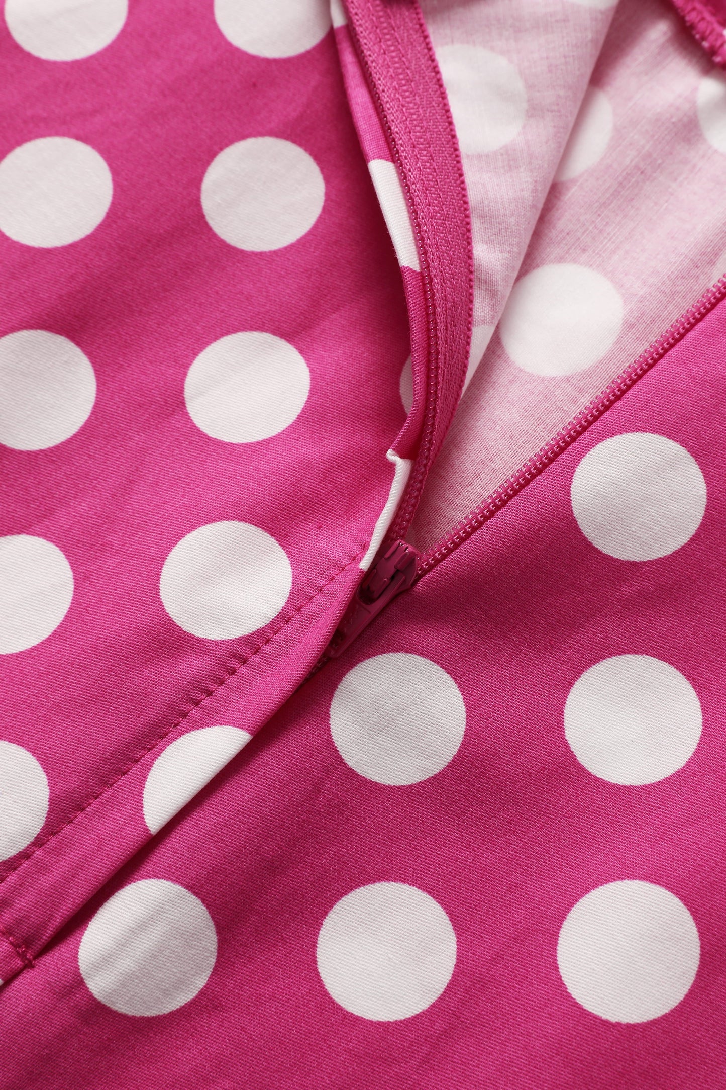 Maisie Hot Pink Polka Dot Full Circle Midi Skirt