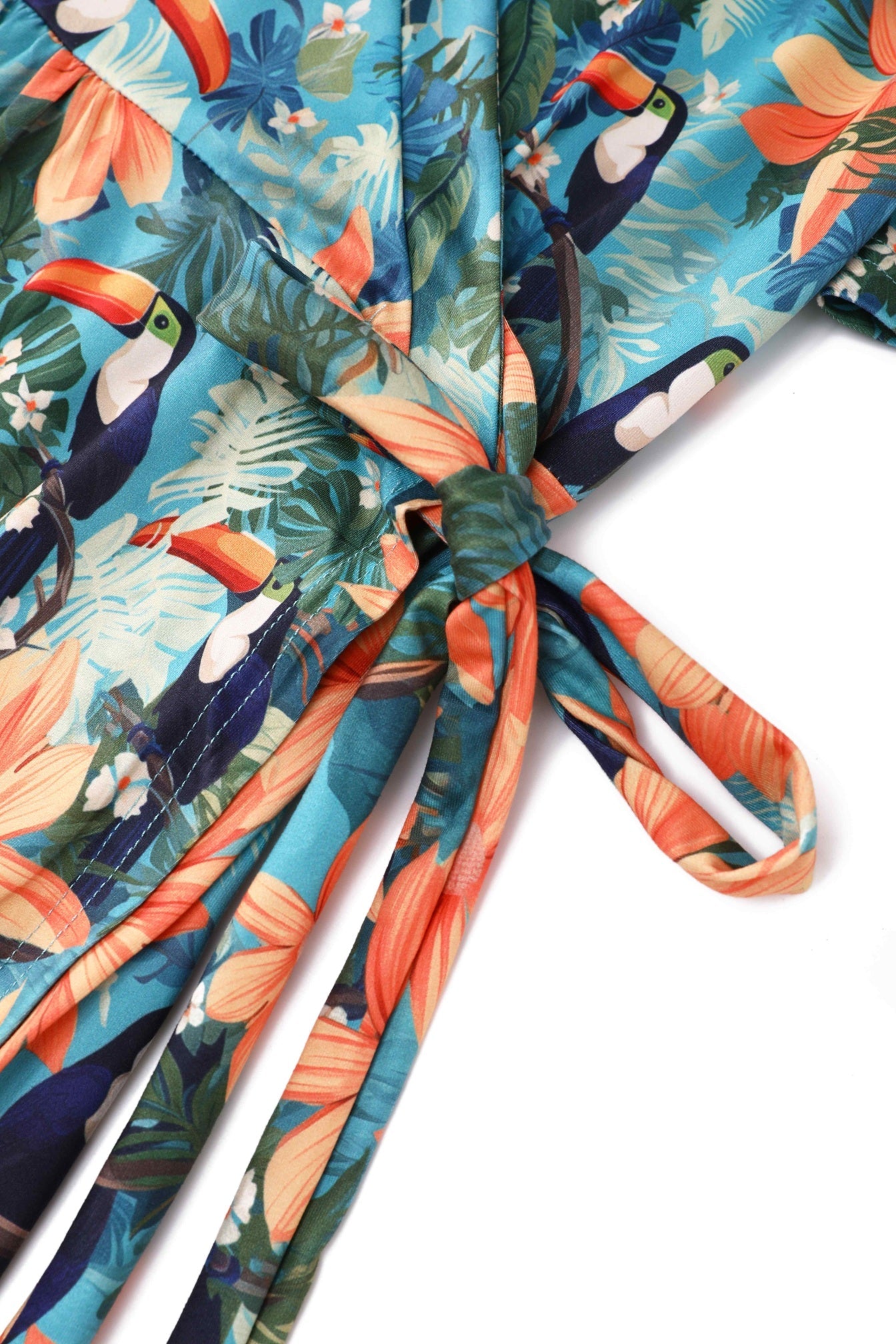Isla Tiki Toucan Maxi Wrap Dress
