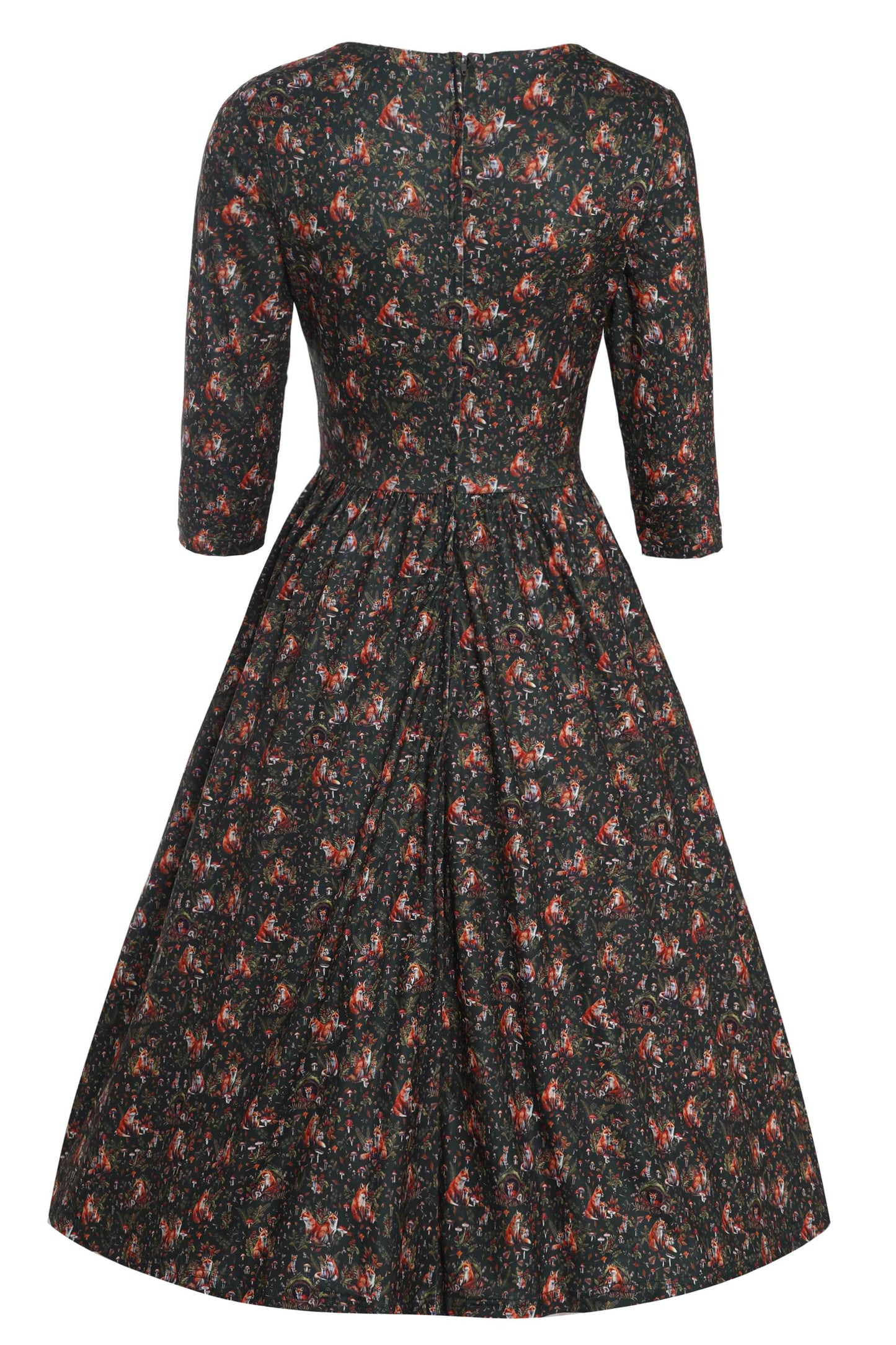 Billie Woodland Fox Den Print Dress