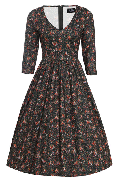 Billie Woodland Fox Den Print Dress